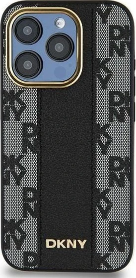 Apple iPhone 16 Pro DKNY Checkered Pattern MagSafe (DKHMP16LPCPVSLK) dėklas telefonui juodos spalvos