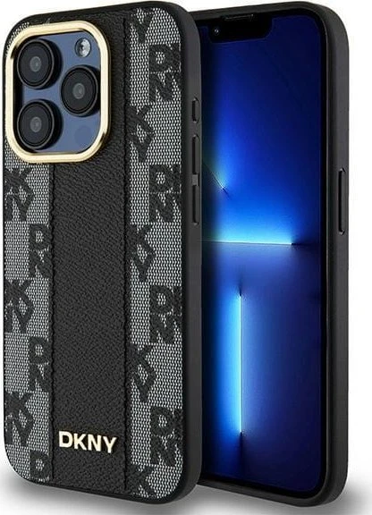 Apple iPhone 16 Pro DKNY Checkered Pattern MagSafe (DKHMP16LPCPVSLK) dėklas telefonui juodos spalvos