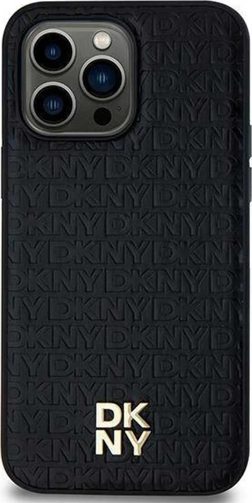 Samsung Galaxy S24 Plus DKNY Odinis Dėklas Pattern Metal Logo MagSafe (DKHMS24MPSHRPSK) juodos spalvos