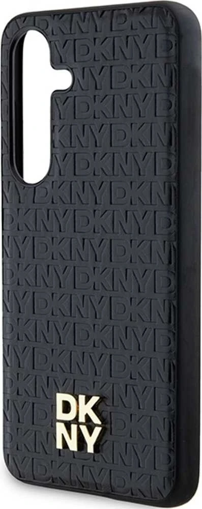 Samsung Galaxy S24 Plus DKNY Odinis Dėklas Pattern Metal Logo MagSafe (DKHMS24MPSHRPSK) juodos spalvos