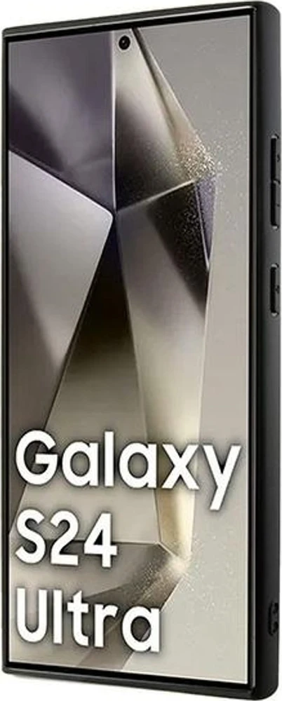 Samsung Galaxy S24 Ultra DKNY Hardcase Leather Checkered Mono Pattern MagSafe (DKHMS24LPCPVSLK) dėklas telefonui juodos spalvos