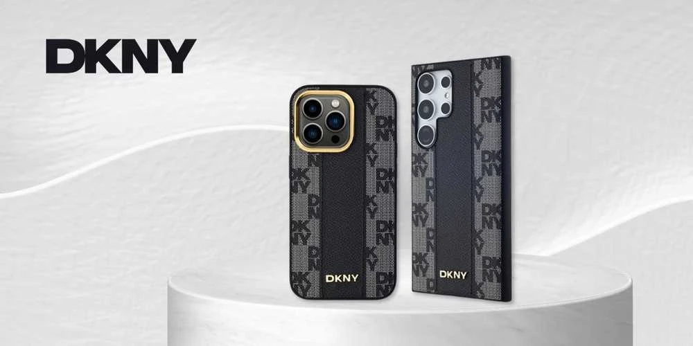 Apple iPhone 15 Pro Max DKNY Hardcase Leather Checkered Mono Pattern MagSafe (DKHMP15XPCPVSLK) dėklas telefonui juodos spalvos