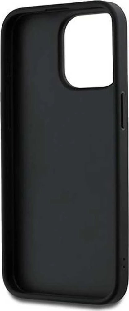 Apple iPhone 15 Pro Max DKNY Hardcase Wrist Strap Stock Logo (DKHCP15XPBSWSK) dėklas telefonui juodos spalvos