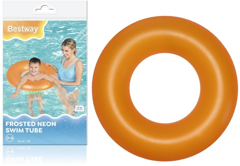 Pripučiamas plaukimo ratas Bestway 36024 oranžinis 76 cm
