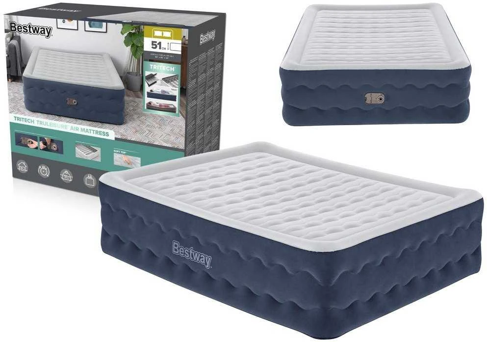 „Bestway 2“ asmenų karalienė „Tritech Truleisure“ oro čiužinys 203x152x51cm 6716p