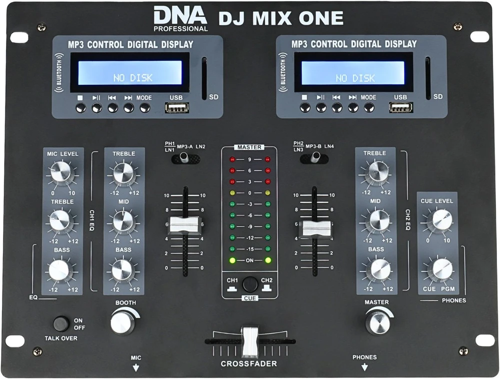 Carruzzo DNA DJ MIX ONE analoginis stereo garso maišytuvas „Blu-ray“