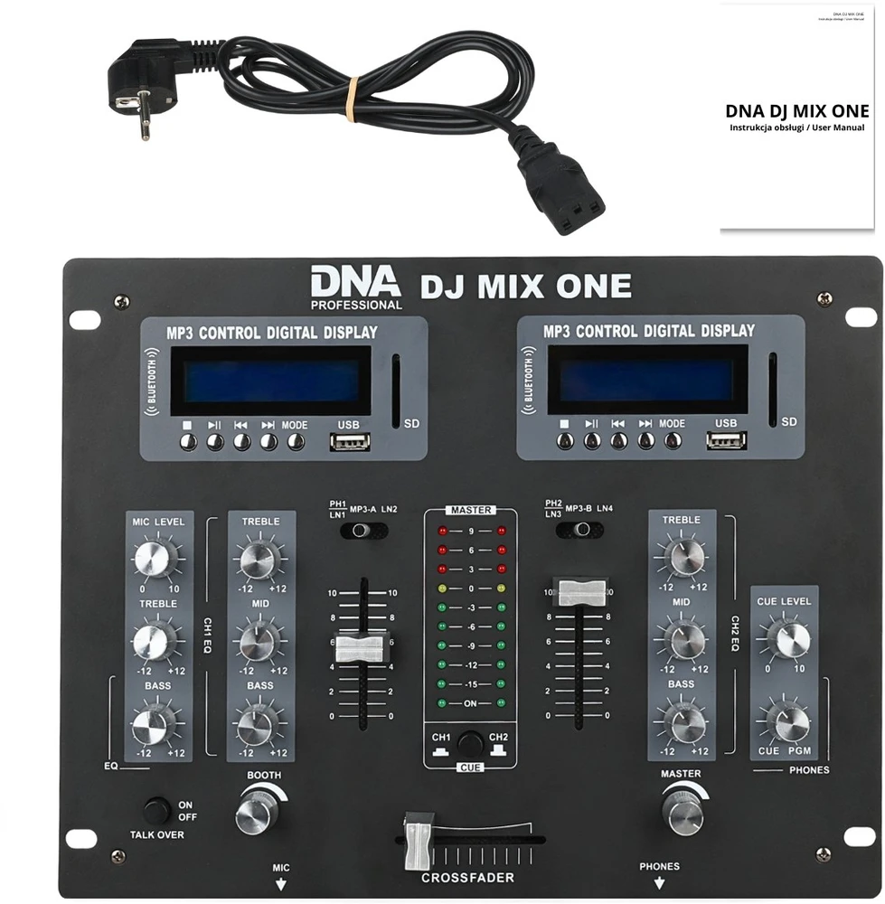 Carruzzo DNA DJ MIX ONE analoginis stereo garso maišytuvas „Blu-ray“