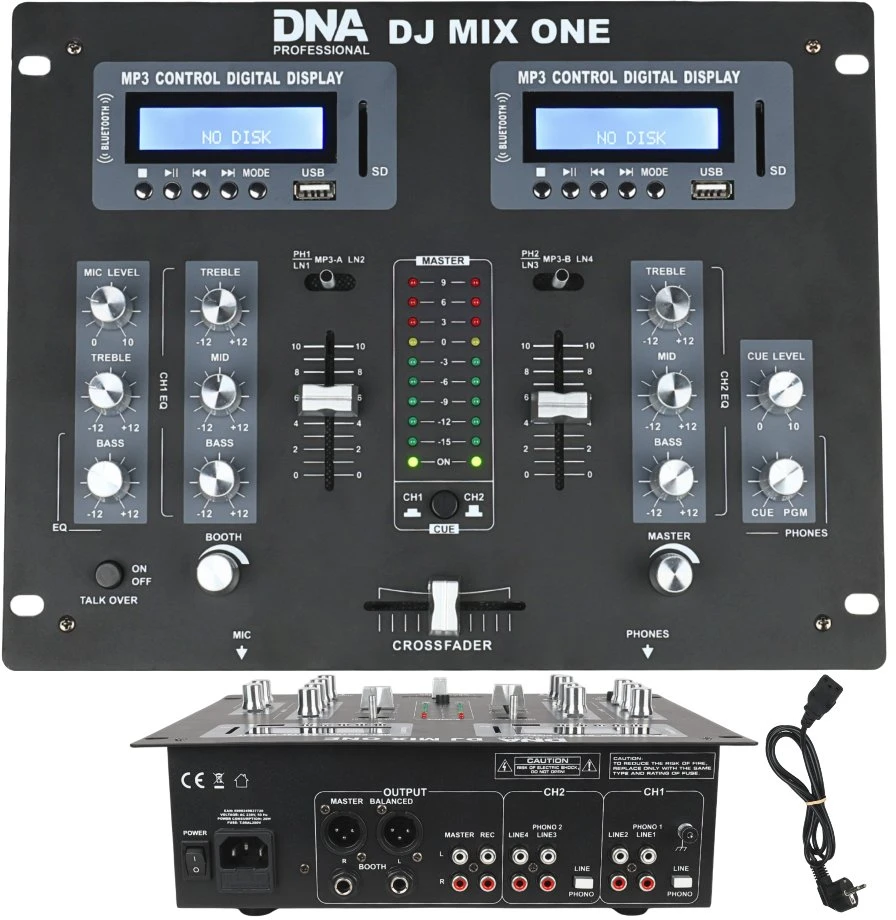 Carruzzo DNA DJ MIX ONE analoginis stereo garso maišytuvas „Blu-ray“