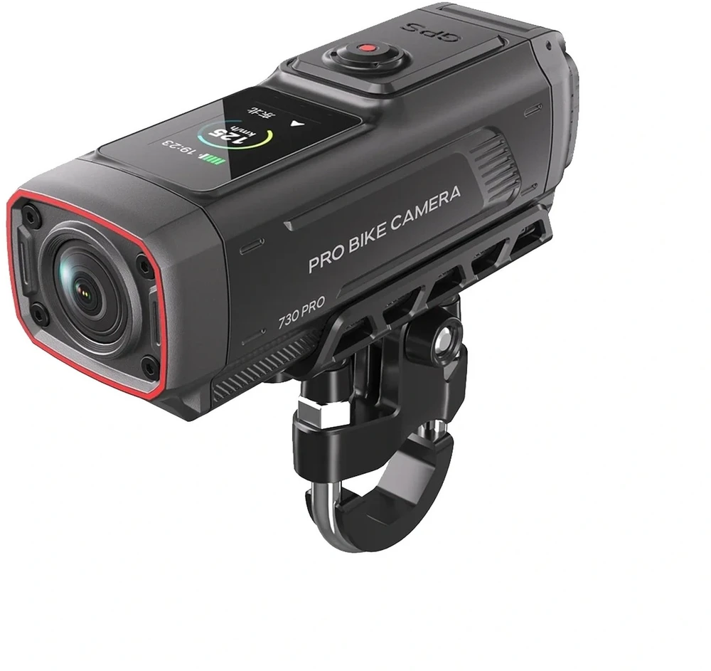 AKEEYO 730Pro 4K vaizdo įrašymo įrenginys motociklams ir motociklams – Juodas