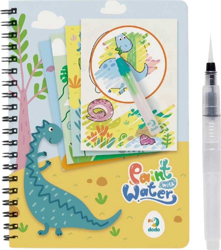Dodo Mokomasis rinkinys piešimui su vandeniu Dinozaurai vaikams