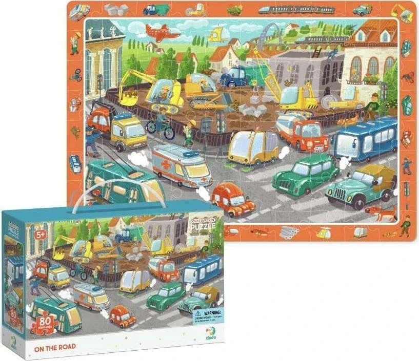 Dėlionė Dodo Puzzle obserwacyjne 80 Na drodze