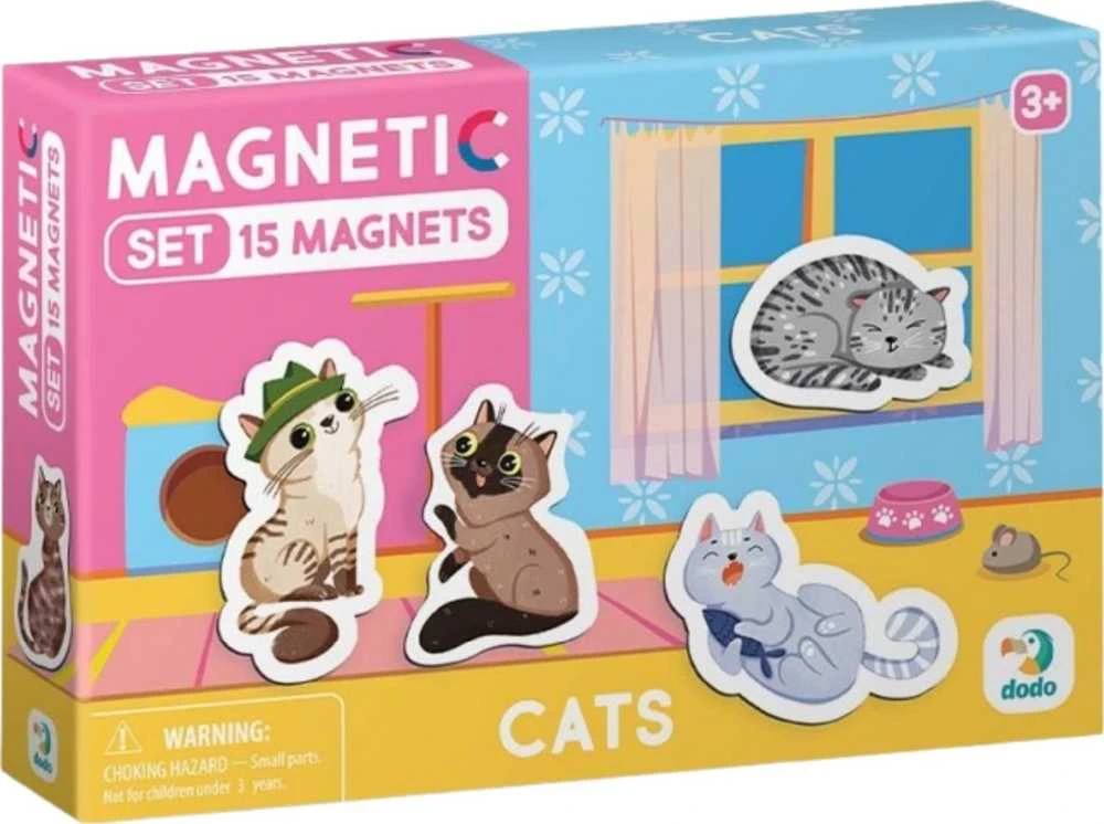 Dodo magnetukų rinkinys Kačiukai (15 el.)