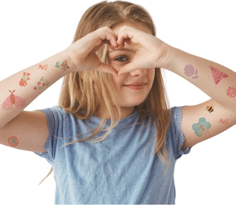 Dėlionė Dodo vaikiškos laikinos tatuiruotės Kelionių istorijos