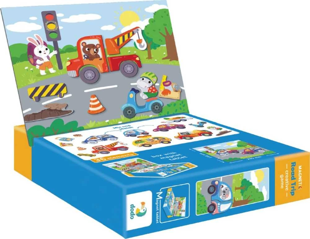 Dodo magnetukų rinkinys Transportas (36 el.)