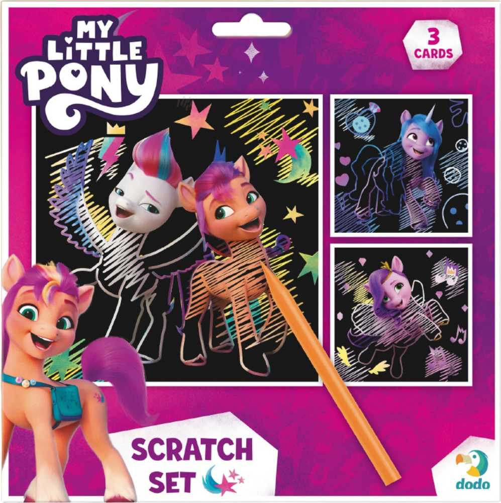 Mano Litte Pony Dodo meninė nutrinama kortelė vaikams