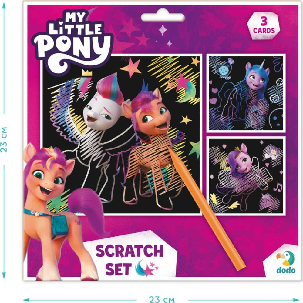 Mano Litte Pony Dodo meninė nutrinama kortelė vaikams