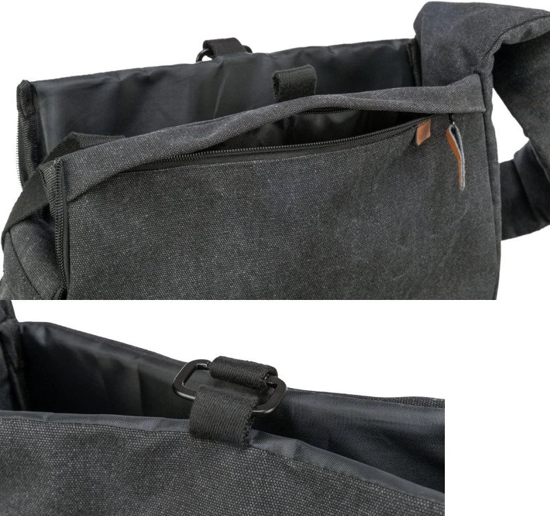 DoggyDolly Be Nordic Ingrid, torba-nosidė, juoda, 35 × 25 × 13 cm