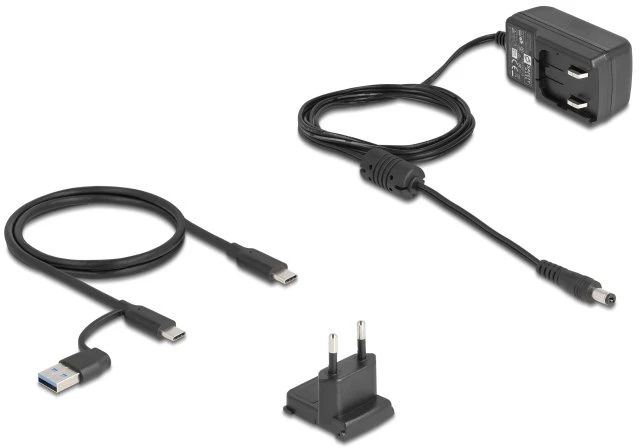 Doko stotelė Delock USB 10 Gbps Doko stotelė dla 2.5? / 3.5? SATA HDD / SSD lub M.2 NVME PCIE lub SATA SSD su wentylatorem (64280)