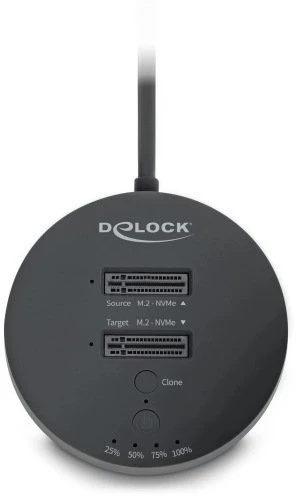 Doko stotelė Delock USB 20 Gbps M.2 Doko stotelė dla 2 x M.2 NVME PCIE SSD su funkcija klonowania (64364)