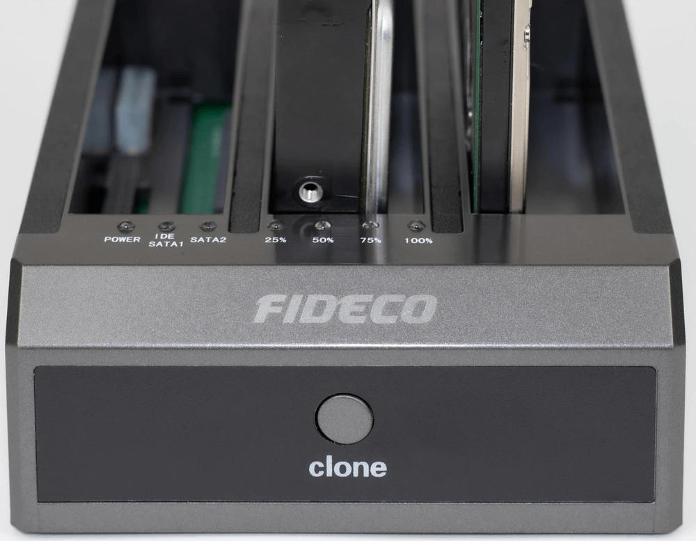Dokavimo stotis Fideco IDE SATA HDD SSD diskų klonavimui