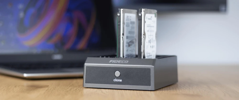 Dokavimo stotis Fideco IDE SATA HDD SSD diskų klonavimui