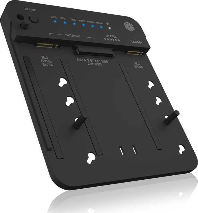 Raidsonic Icy Box prijungimo ir klonavimo stotis, skirta 2x M.2 NVMe SSD | IB-2913MCL-C31