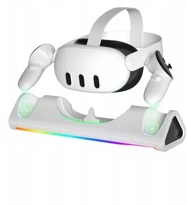 JYS Doko stotelė Įkroviklis Stojak Do Gogli Oculus Quest 3 +2x Akumuliatorius Pad / Jys-mq006