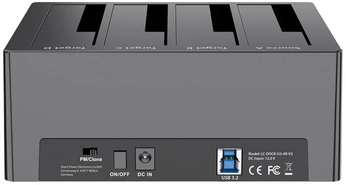 LC-Power LC-DOCK-U3-4B-V2 HDD įkrovimo stotelė