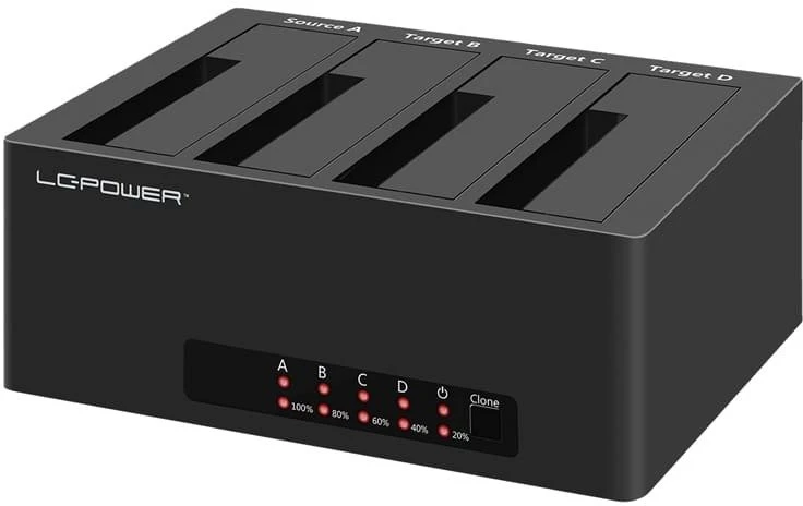 LC-Power LC-DOCK-U3-4B-V2 HDD įkrovimo stotelė
