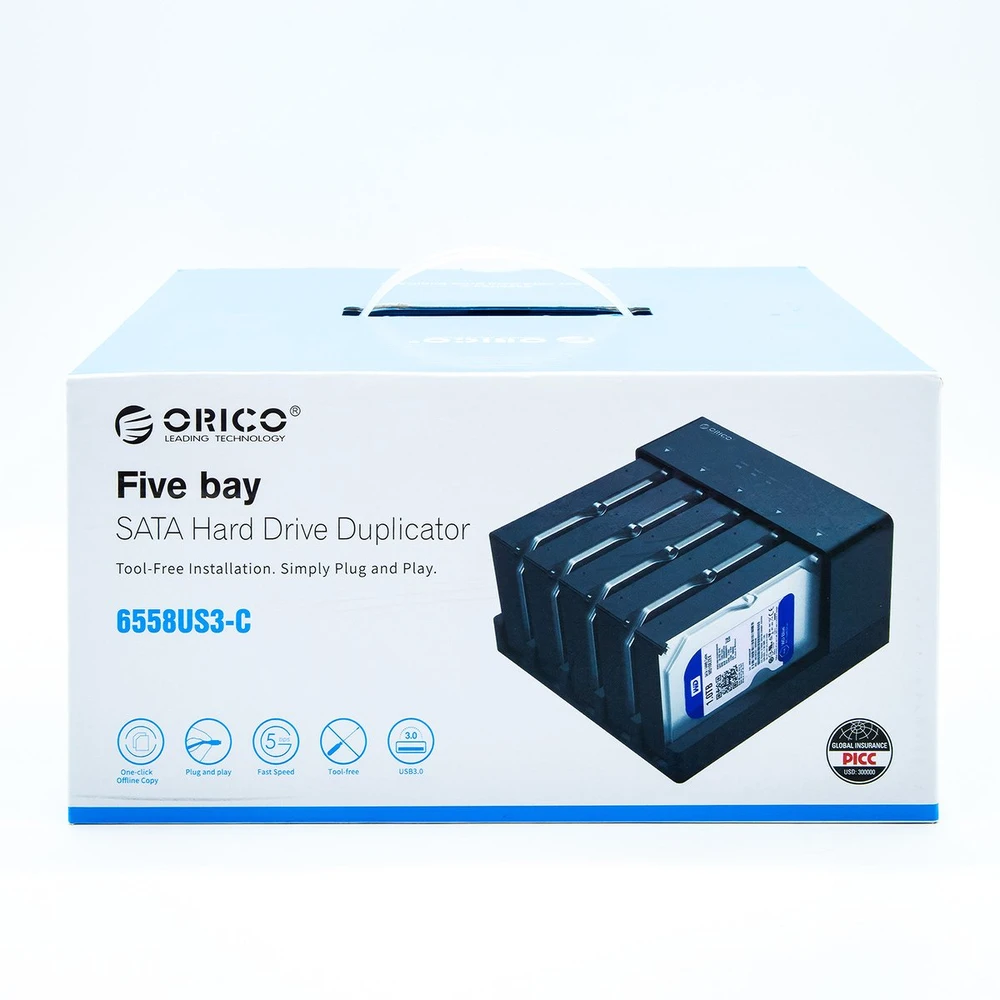 Docking station 5x HDD 3.5 / 2.5" Orico SATA su dauginimo funkcija