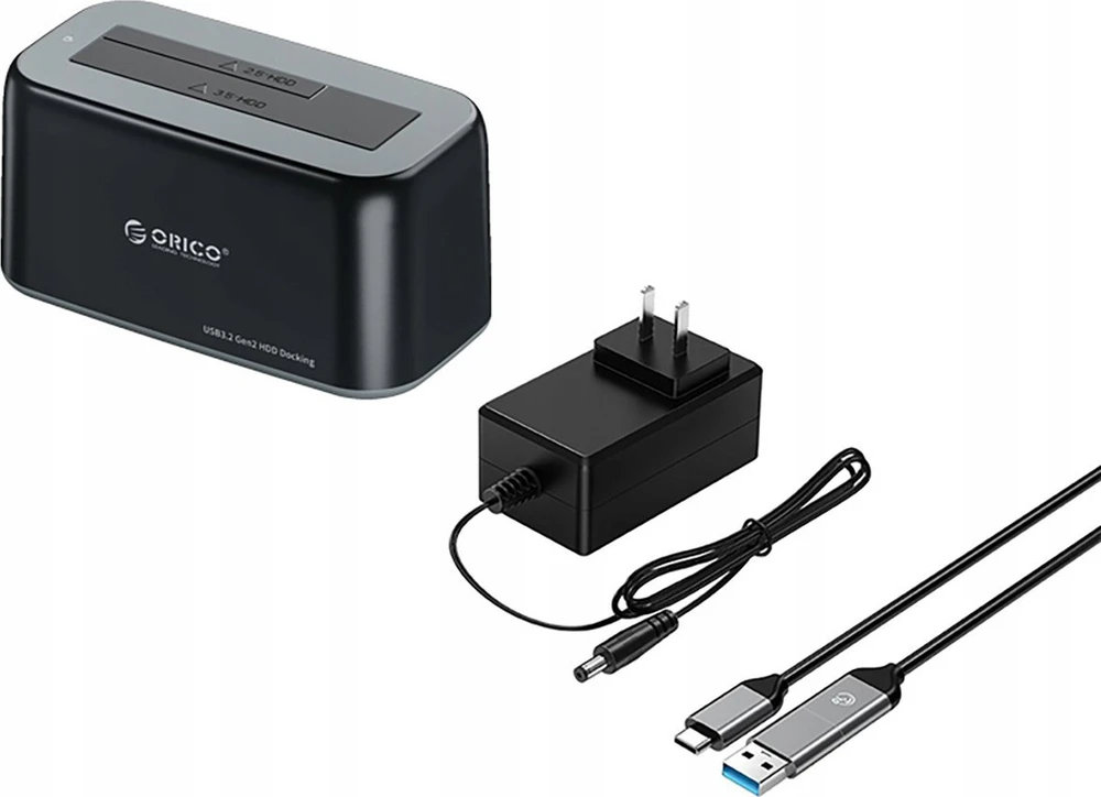 Orico 6819C3 Docking Station for 2.5"/3.5" SATA HDD/SSD – juodos spalvos