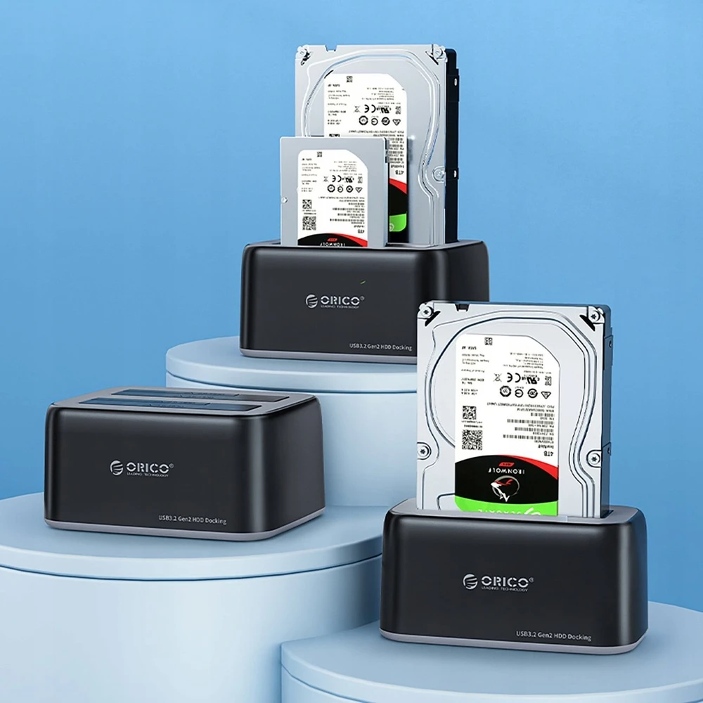 Orico 6819C3 Docking Station for 2.5"/3.5" SATA HDD/SSD – juodos spalvos