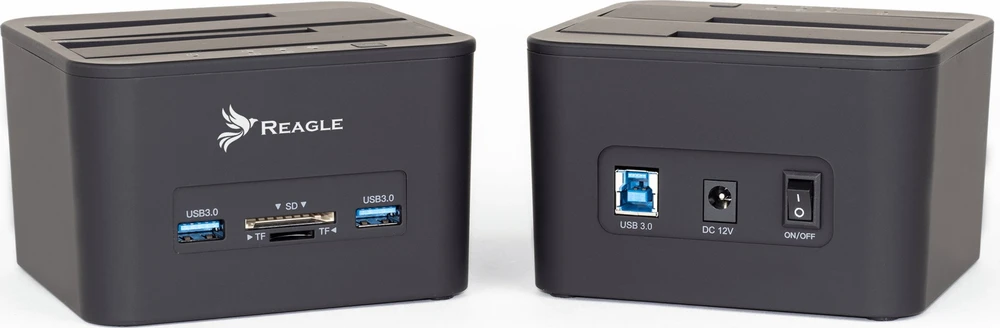 Doko stotelė Reagle Bazinė stotelė DOKUJĄCA DYSKÓW HDD SSD 2x USB CZYTNIK KART