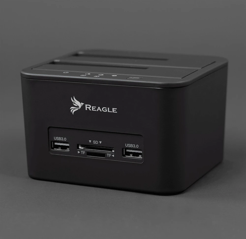 Doko stotelė Reagle Bazinė stotelė DOKUJĄCA DYSKÓW HDD SSD 2x USB CZYTNIK KART