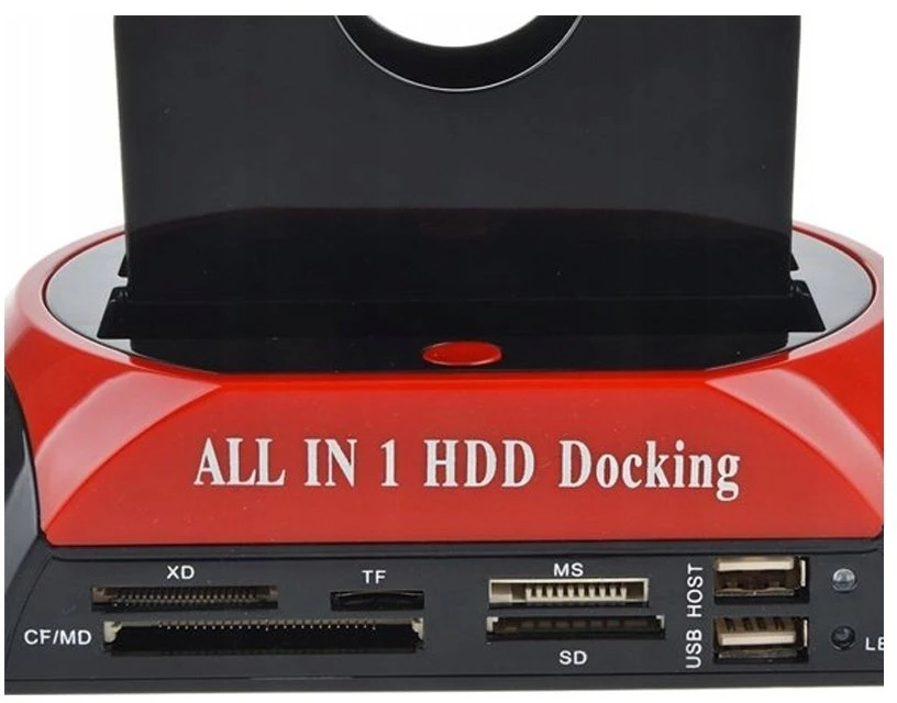 Retoo Stacja SATA diskų prijungimo stotelė, kortelių skaitytuvas 2,5' 3,5' IDE HDD SSD USB 3.0