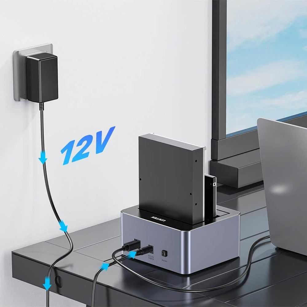 Klonavimo Stotis - UNITEK 2X SATA 2,5"/3,5" USB 5GB