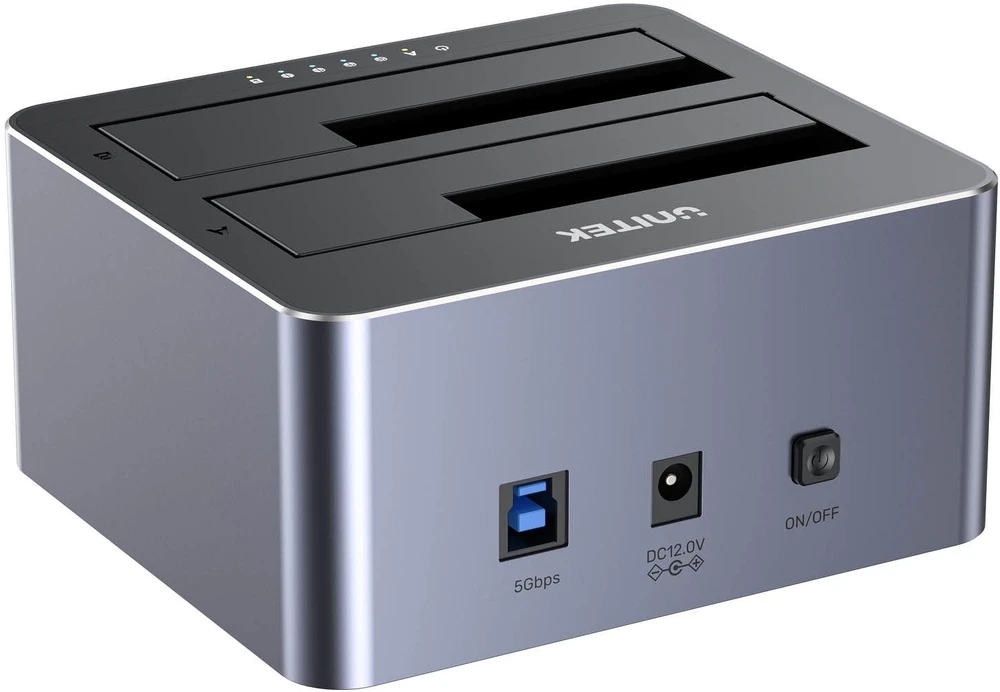 Klonavimo Stotis - UNITEK 2X SATA 2,5"/3,5" USB 5GB