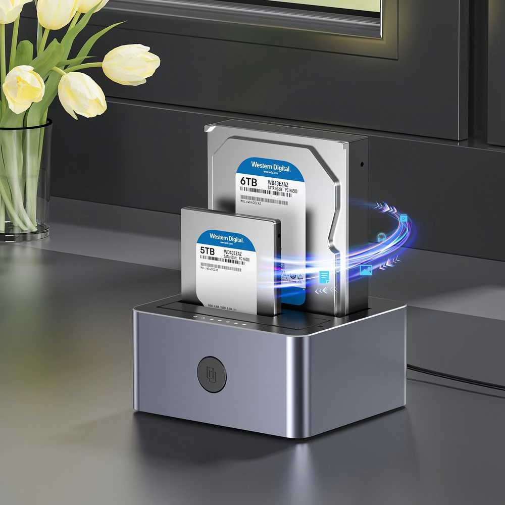 Klonavimo Stotis - UNITEK 2X SATA 2,5"/3,5" USB 5GB