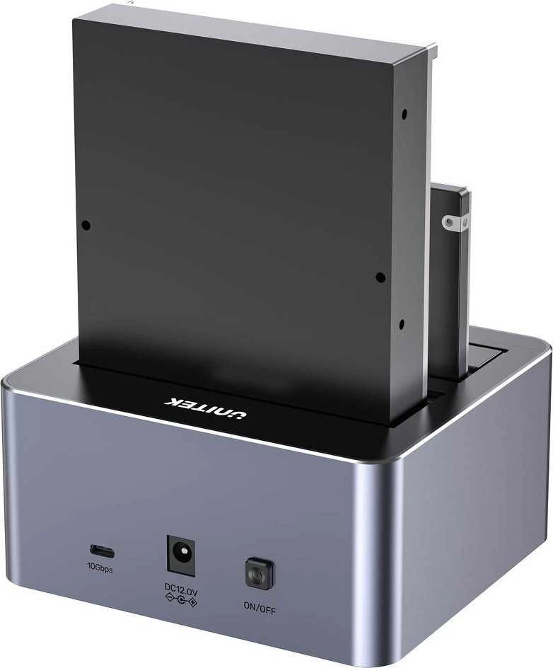 Unitek 2-jų diskų klonavimo stotelė su USB-C jungtimi