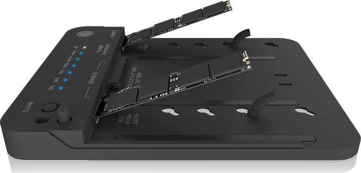Raidsonic Icy Box prijungimo ir klonavimo stotis, skirta 2x M.2 NVMe SSD | IB-2913MCL-C31