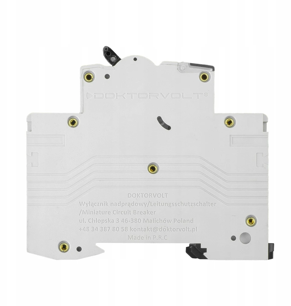 Doktorvolt Automatinis saugiklis S, 3 fazių, C63 (C 63A), 3 polių, 3P (400 V AC), 3 modulių, 10 kA, VDE