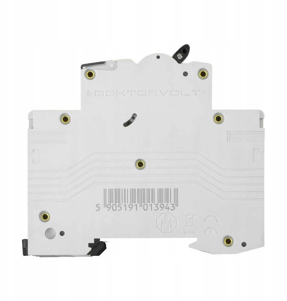 Doktorvolt Automatinis saugiklis S, 3 fazių, C63 (C 63A), 3 polių, 3P (400 V AC), 3 modulių, 10 kA, VDE