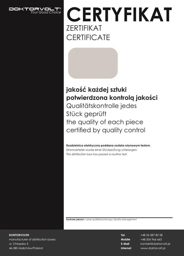 DV-6856-F Statybinė skirstomoji įranga JUN 1x32A 1x16A 4x230V su IP54 apsauga DOKTORVOLT 6856