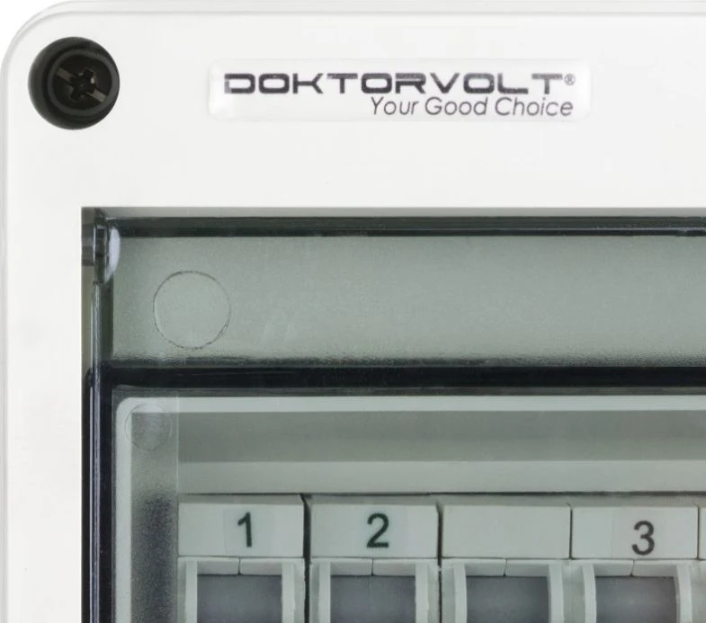 DV-6442-D Pastato skirstomoji plokštė TD-S/FI 32A 16A 4x230V Schuko Doktorvolt 6442