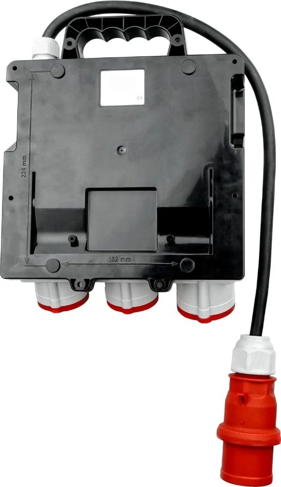 DV-7273-D Statybinė skirstomoji įranga TR-S 32A 2x16A 4x230V Schuko Doktorvolt 7273
