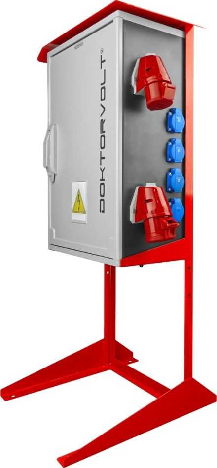 Doktorvolt Statybinė skirstomoji įranga ant stovo OS-S/FI SET 2x32A 1x16A 8x230V Doktorvolt 7228