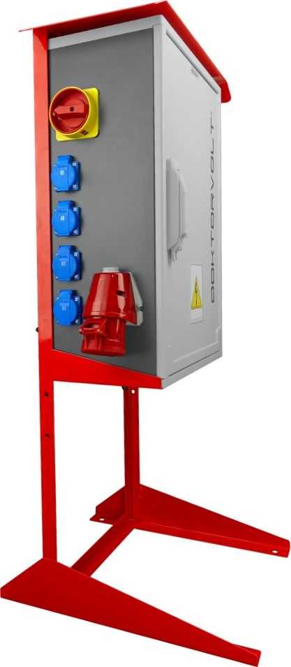 Doktorvolt Statybinė skirstomoji įranga ant stovo OS-S/FI SET 2x32A 1x16A 8x230V Doktorvolt 7228