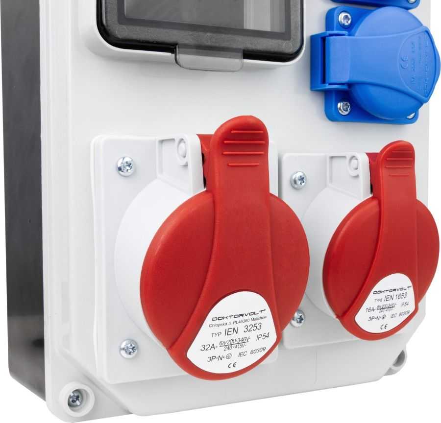 Doktorvolt Statybinė skirstomoji įranga HL 32A 16A 2x230V (5330)