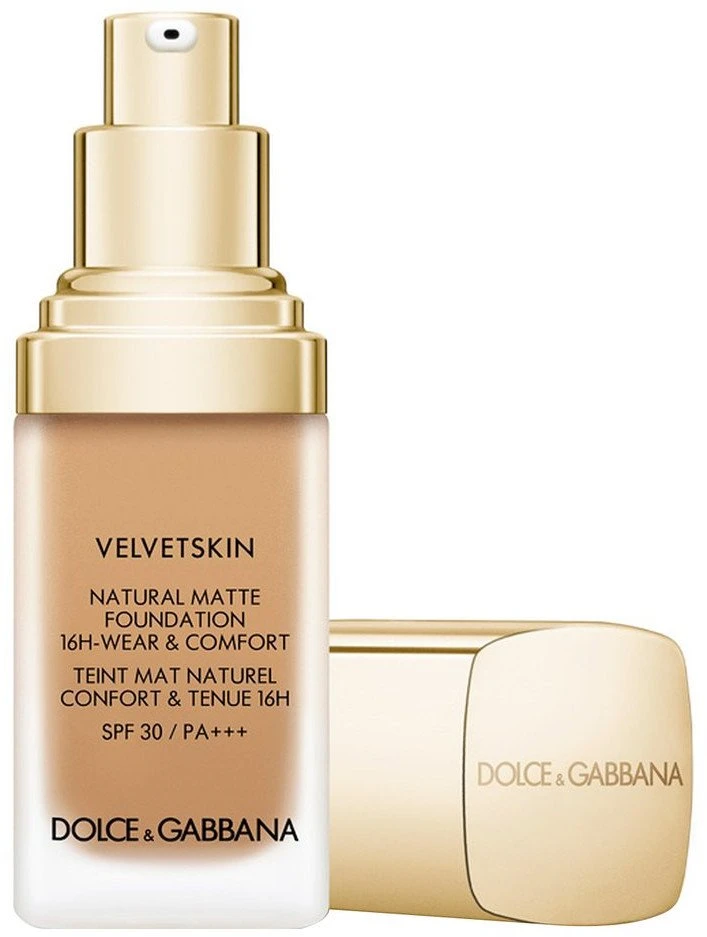 Dolce&Gabbana Dolce & Gabbana, Velvetskin, matinis skystas makiažo pagrindas, 335, SPF 30, 30 ml