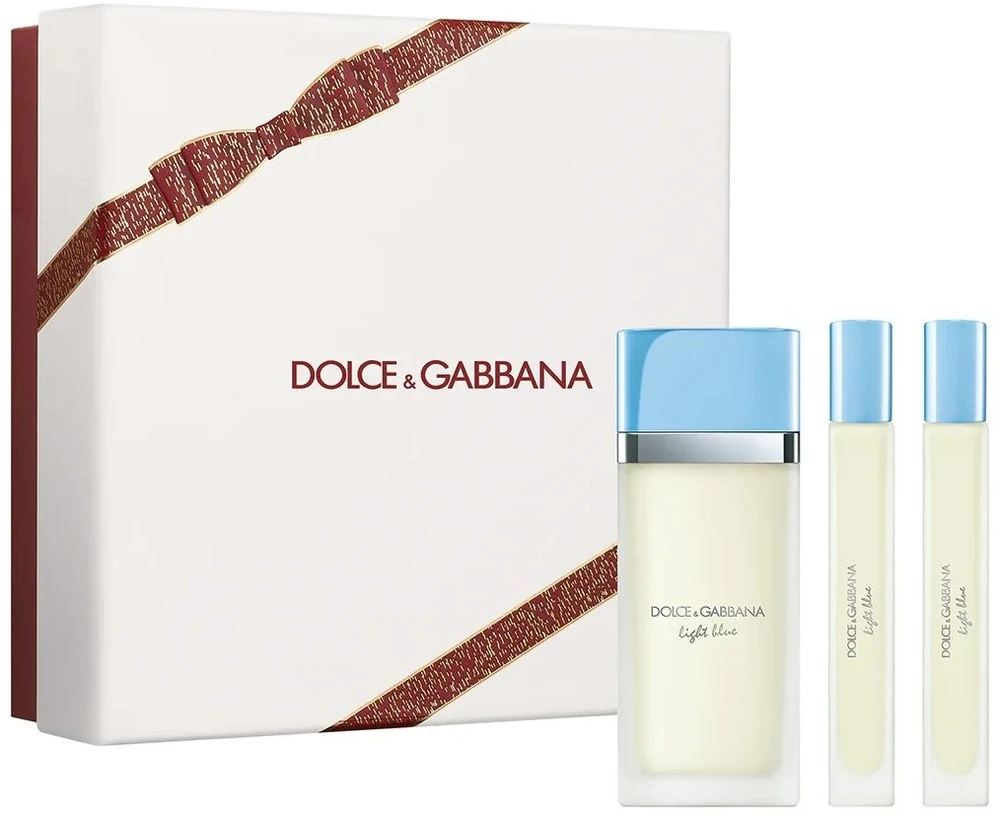 Dolce&Gabbana rinkinys Dolce & Gabbana: „Light Mėlyna“ tualetinis vanduo moterims, 50 ml + „Light Mėlyna“ tualetinis vanduo moterims, 2 vnt., 10 ml